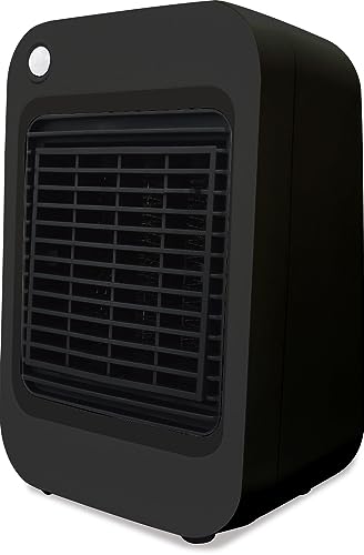 TOPLAND トップランド セラミックヒーター 300W 足元ヒーター 小型 人感センサー付 省エネ 速暖 トイレ 洗面所 脱衣所 温風調節3段階 角度調節 転倒時自動オフ機能 ブラック SC-CH63BK