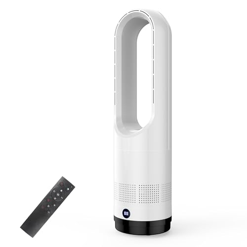 タワーファン 扇風機 セラミックヒ一タ一 スリム扇風機 【2025最新型&冷暖両用&羽根なし】ファンヒーター 電気ファンヒーター 3段階暖風・8段階冷風切り替え...