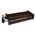 メトロ 木枠フットヒーター 幅49cm×奥行22cm×高さ11cm 1灯式 手元電子コントローラー式 5時間切タイマー付 クリーンポケット付 MFH-181ET...