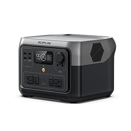 EcoFlow ポータブル電源 RIVER 2 Max 512Wh 60分満充電 / リン酸鉄リチウ ...