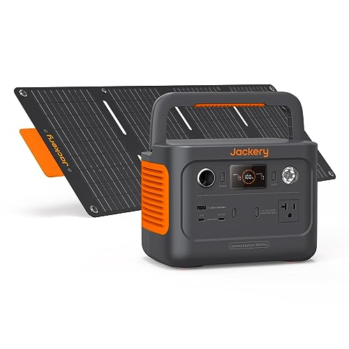 Jackery Solar Generator 300 Plus 40W Mini ポータブル電源 ソーラーパネル セット 288Wh/300W リン酸鉄 ポータブルバッテリー SolarSaga 40 1枚 家庭用 キャンプ 車中泊 アウトドア 防災グッズ 停電 非常用電