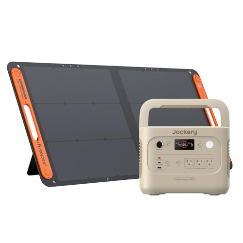 【日本モデル】 Jackery Solar Generator 1000 New 1070Wh ポータブル電源 100W ソーラーパネル 1枚 2点セット 業界トップの軽さとコンパクトボディ 60分でフル充電 リン酸鉄 長寿命 定格出力1500W 瞬間最