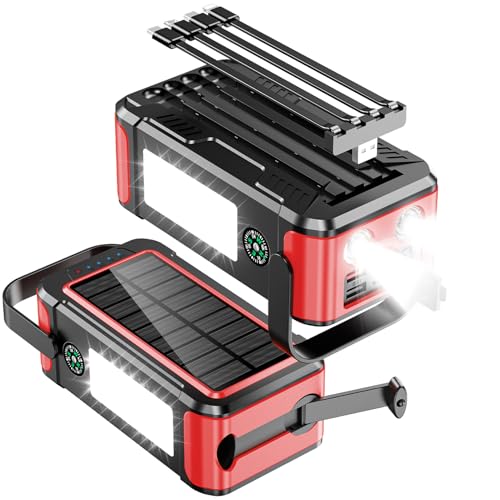 【2025新登場PSE認証済み80000mAh大容量&手回し充電】22.5W/PD18W急速充電 ソ ...