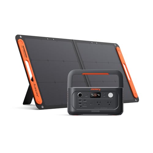 Jackery Solar Generator 500 New ポータブル電源 100W ソーラーパネル SolarSaga100 1枚 2点セット リン酸鉄 長寿命 定格出力500W 瞬間最大1000W コンパクト 1.3時間でフル充電 車中泊 家庭用 蓄電池 停電対策