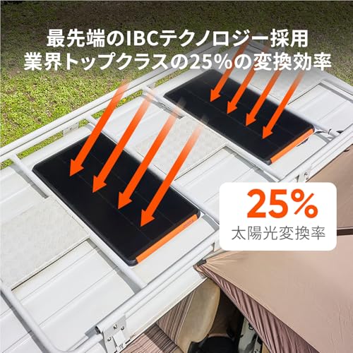 Jackery SolarSaga 100 Prime ソーラーパネル 100W 両面発電 太陽光パネル DC出力 ソーラーチャージャー ETFE ポータブル電源 充電器 25%高変換効率 薄型 軽量 コンパクト 単結晶 防災 IP68防水 ジャクリ