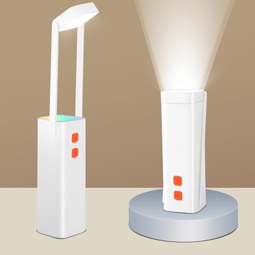 デスクライト 懐中電灯 両用 Micro-hertz 電気スタンド （最高輝度 8時間，最低輝度 120時間） 無段階..