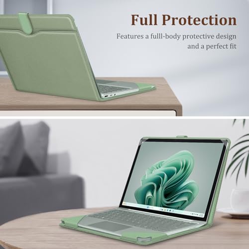 Fintie for Microsoft Surface Laptop Go 3 / 2 /1 (2023/2022/2020) ������ �ݸ�С� 12.4����� PU������ �ݥ��å��դ� �Ѿ׷��� ���ɻ� ������� (��ǥ��ֹ�2013 1943) (���������꡼��)