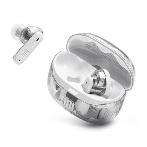 JBL TUNE BEAM 2 ワイヤレスイヤホン ハイブリッドノイズキャンセリング 防水防塵 マルチポイント接続 急速充電 片側使用 アプリ対応 (ゴーストホワイト)