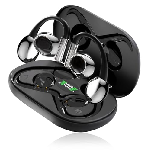 明誠 ワイヤレスイヤホン【2025新登場 OWSイヤホン】Bluetooth 5.3 ヘッドセット 空気伝導 イヤホン 耳掛け式 両耳 片耳 Hi-Fi音質 E...