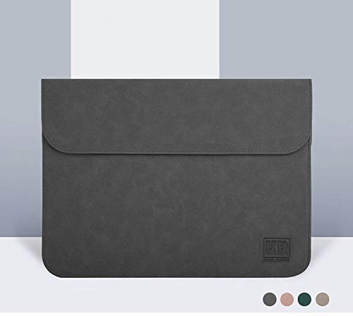 Surface Laptop Go用/Go 2用 (12.4 インチ) ケース/カバー レザー 電源収納 ポーチ...
