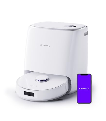 【全自動掃除機】Narwal (ナーワル) Freo X Ultra ロボット掃除機 絡まりゼロブラシ 本体自動ゴミ収集 8200Pa強力吸引 AI汚れ自動検知 自動給排水 モップ自動洗浄 モップ自動乾燥 障害物回避 回転