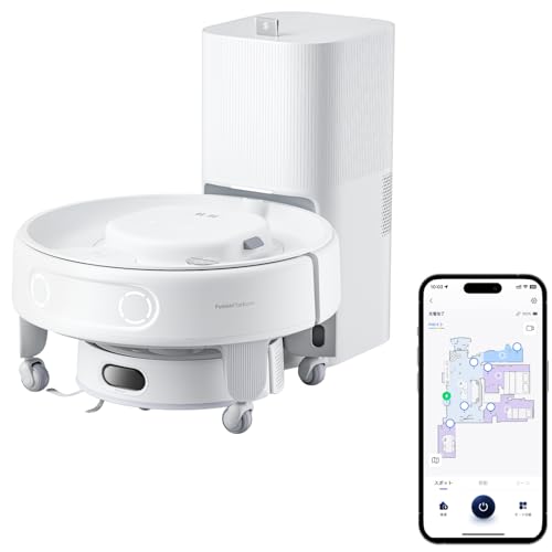 【超小型、移動ベース】 SwitchBot ロボット掃除機 K20+Pro マルチタスク家庭用 - 4000Pa 水拭き 使い捨て掃除シート30枚付き 自動ゴミ収集 SwitchBotデバイス/物の運搬可能 Alexa 音声対応