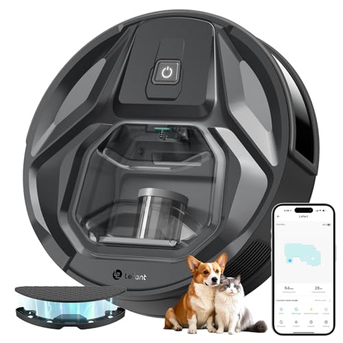 Lefant M320 ロボット掃除機 水拭き 6000pa強力吸引 精確な障害回避 禁止エリア 抗菌性能 800mlゴミ箱 ..