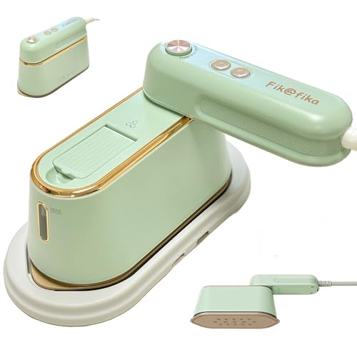 スチームアイロン 携帯アイロン シワ伸ばし 100~180℃高温 除菌 脱臭 連続スチーム ハンガーにかけたまま 衣類スチーマー 折り畳み式 回転ハンドル パワ...