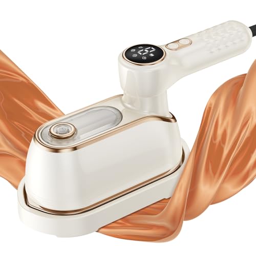 スチームアイロン アイロン 衣類スチーマー シワ伸ばし 3段階スチーム量調節 LEDディスプレイ 10秒立ち..