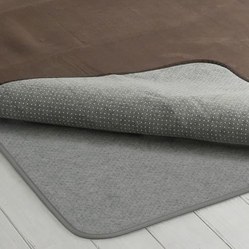 山善(YAMAZEN) ラグ カーペット アンダーラグ ゆかもふ 10mm厚 1.5畳 115×170cm 滑り止め 防音 洗える ..