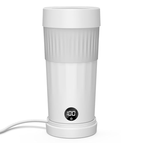 Aliliy 電気ケトル ポータブル トラベルケトル 小型 6段階温度調節 12時間保温 分離式 コード収納可 300ML 100V 250W 低消費電力 持ち...