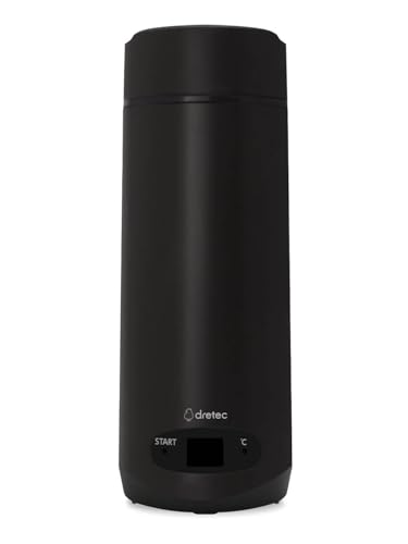 ドリテック 沸かせる温度調節機能付きボトル「沸かせる温調ボトル」 ブラック PO-166BK