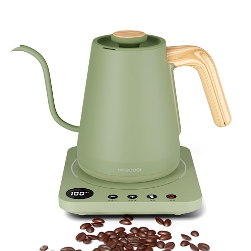 電気ケトル コーヒー HAGOOGI (ハゴオギ) ドリップケトル 1.0L 1200W コーヒーポット 温度調節 (1℃単位)/保温機能/空焚き防止/通知音オ...