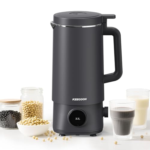 KEECOON 豆乳メーカー 自動調理ポット 加熱式ミキサー 大容量 1000ml フードプロセッサー 14つのモード 保温12H 予約 濾過不要 全自動 高速...