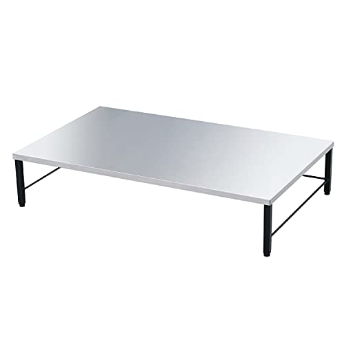 川口工器 ステンレス天板 IHクッキングヒータースタンド ラック 置き台 完成品 燕三条製 IHコンロ台(ブラック) 21030