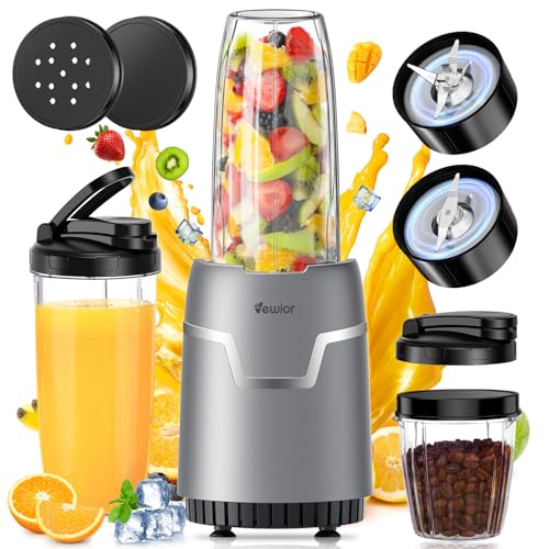 ジューサー ミキサー【2025技術革新版! 1台多役・最大1200Wハイパワー?790ML大容量】VEWIOR ブレンダー 氷も砕ける スムージー/野菜/果物/...