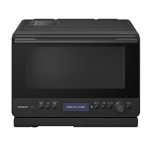 日立 過熱水蒸気 オーブンレンジ 大容量 30L MRO-W1C K フロストブラック 保証1年 お手入れ簡単 ピッタリ設置 熱風コンベクション 2段式 Wスキ...