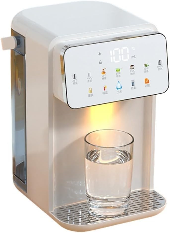 卓上ウォーターサーバー お湯沸かし器 タッチスクリーン 浄水型 電気ポット 小型ケトル 軽量 コンパクト 瞬間熱湯 取り外し可能 3.5L 大容量 水タンク お...