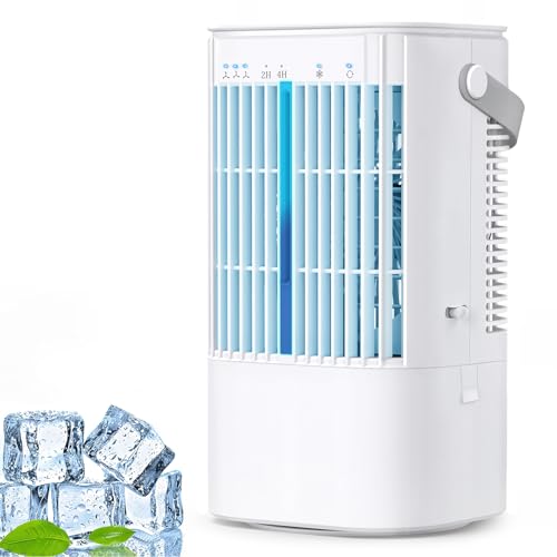 冷風機 冷風扇 強力【2025モデル・節電対策・首振り・USB給電式】超音波式 900ML大容量 小型 10W省エネ 冷風扇風機 卓上クーラー 細かいミスト 氷入れ可 噴霧 扇風機 送風 加湿 冷却 ミニクーラ