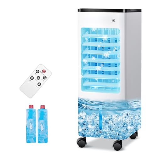 【　 ブランド】冷風機 冷風扇 強力【2025年新モデル】6Lタンク スポットクーラー 移動式エアコン 工事不要 3段階風量 簡易クーラー 業務/家庭両用 冷房器 強力 静音 涼しい 移動式クーラー