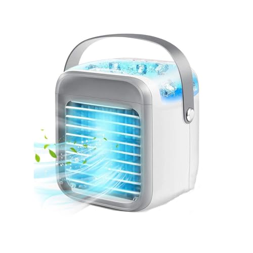 Tenni Monti 冷風機 冷風扇 瞬間冷却 強力 水冷式扇風機 長時間連続使用 大容量 送風 加湿機能 水冷エアコン 風量3段階 usb充電式 LEDライト 水漏れなし 床濡れなし 掃除しやすい 卓上クーラー 省