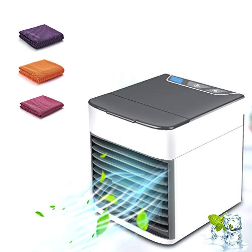 HANSHUMY 卓上扇風機 卓上冷風扇 USB扇風機 冷風扇 ミニエアコンファン 小型 コンパクト 3段階風量調節..