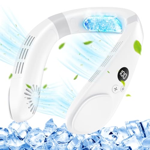 首掛け扇風機 携帯扇風機 小型 超軽量 羽根なし 静音 コンパクト 大風量 360°自由調節可 両手 ...