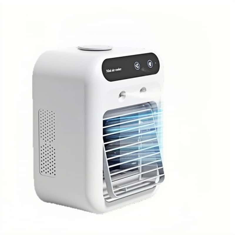 冷風扇 小型 冷風機 卓上 多機能 卓上クーラー 卓上冷風機 加湿器 強力送風 静音 500ML大容 ...