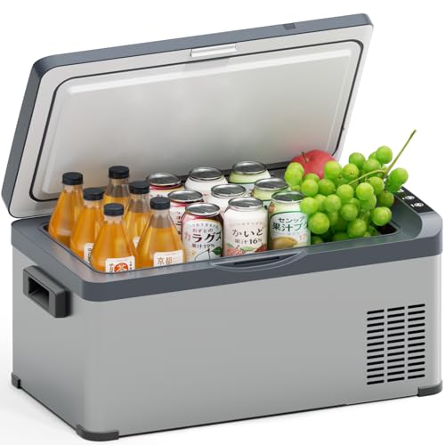 ポータブル冷蔵庫 急速冷凍可能な 車載冷蔵庫 車載・家庭両用 20L大容量 -22℃〜20℃温度調節 AC100V/DC2WAY電源対応 省エネ設計 静音機能 ...