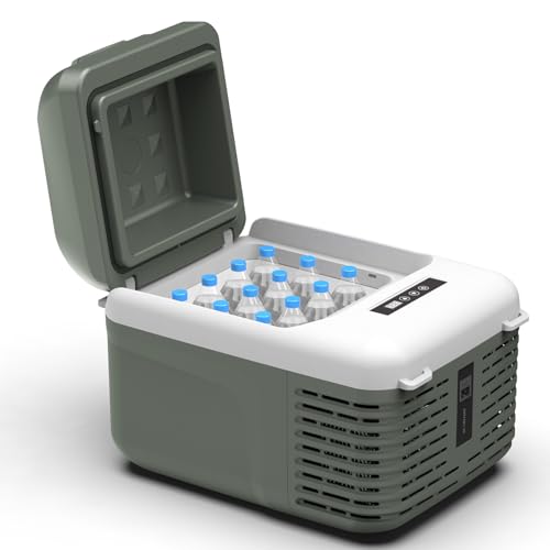 Alpicool 車載冷蔵庫 11L ポータブル冷蔵庫 小型 -20℃〜20℃ 急速冷凍 3WAY電源対応 DC12V/24V AC100V 車載家庭両用 45...