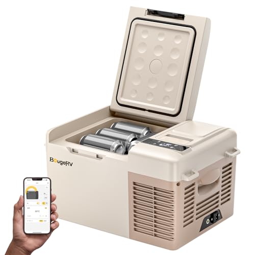 【173Whバッテリー内蔵可能&アプリ対応】BougeRV ポータブル冷蔵庫 車載冷蔵冷凍庫 小型れいぞうこ 9L -20℃〜20℃ 急速冷凍3WAY電源 DC...