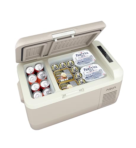 アクア (AQUA) 小型冷蔵庫 ポータブル冷蔵庫/冷凍庫 (30L / -20℃~20℃) 買い溜めや冷凍食品の保存に 2つの収納 車載家庭両用 静音 コンプ...