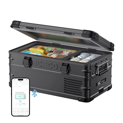 ICECO APL20 車載冷蔵庫 20L -20℃〜20℃ 軽量アルミ製 ポータブル冷蔵庫 5年品質保証 低動作音 急速冷凍 アプリ制御 3WAY電源対応 D...