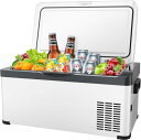 Teenook 車載冷蔵庫 急速冷凍 19L -22℃〜20℃ 省エネ 2WAY電源対応 AC100V 静音 車載家庭両用 ポータブル冷蔵庫 低電圧保護 取扱説...