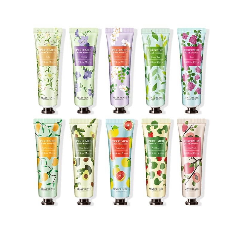 YAYAMIYA ハンドクリーム ハンドケア 乾燥肌 高保湿 30g*5個 10種類の香りハンドクリ ...