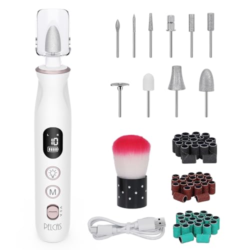 PELCAS電動ネイルマシン 10個のビット ネイルマシーン ジェルネイル オフ キットネイルケアセット 爪磨き