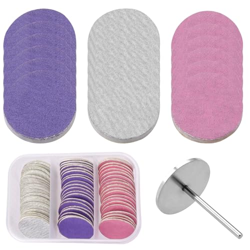 Wolfride サンディングバンド ネイル アート 角質ケア 電動ネイルケア セット爪やすり 180#グリット 60点セット 25mm ネイルマシン用 置換 ...