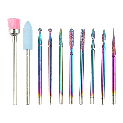 VOCOSTE ネイルドリルビットセット ドリルビットセット ジェルネイルキューティクルリムーバードリルビ..