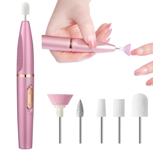 Coollooda ネイルマシン 爪磨き ネイルドリル 電動爪やすり低振動 コンパクト コードレス usb給電/充電 甘皮処理 ネイルケア 研磨 角質除去 マニ...