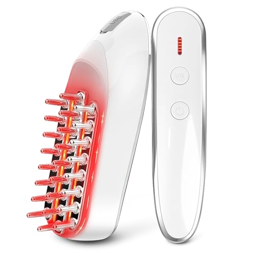 Athvcht 電気ブラシ 電動頭皮ブラシ 美顔器 電気バリ スカルプ ヘッド EMS 美顔器 リフトケア LED赤光エステ RF温熱 頭皮ケア 3段階強度調節...