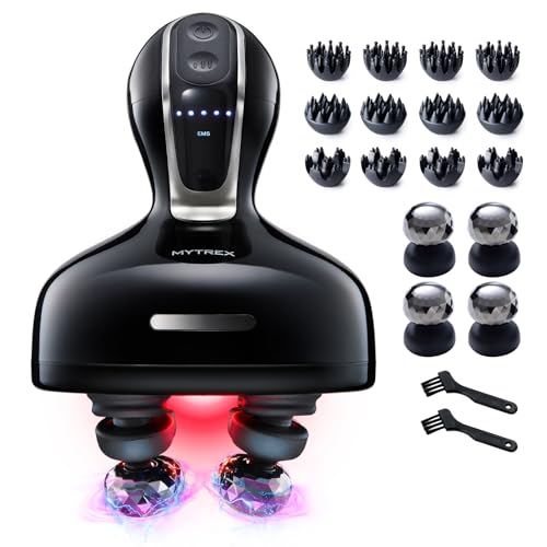 MYTREX マイトレックス EMS HEAD SPA DEEP X イオン電気針ヘッドスパ 頭皮 エステ 導入導出 EMS 赤色LED フェイスケア 電動頭皮...