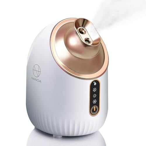 (ナノア)NANOA フェイススチーマー 皮膚科医が大注目の 濃密ナノミスト 温冷 スチーマー 美容 保湿 水道水OK たっぷりタンク 毛穴ケア 美容家電 ロー...