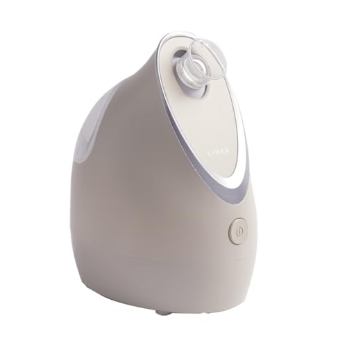 【美容誌掲載多数 UV-C除菌】LINKA (リンカ) イオン フェイススチーマー 美顔スチーマー 美顔器 アロマ機能付き 毛穴ケア 角質除去 (ウォームグレー...