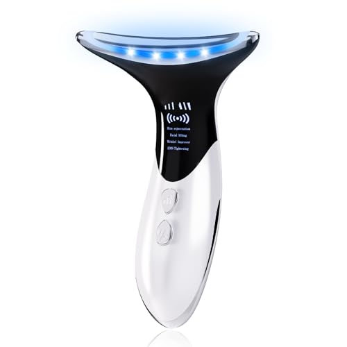 MLBER 美顔器 4つモード 3段階調節 EMS LED光 温熱 多機能 美顔ローラー かっさ 持ち運び便利 家庭用 ..